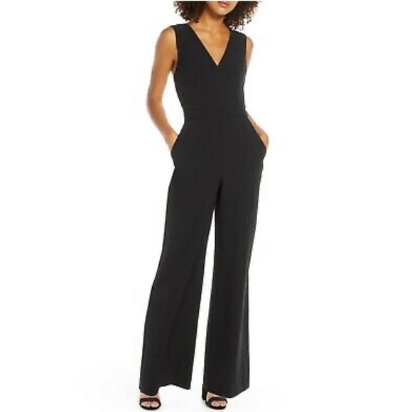 Chelsea28 Pants - NWT Chelsea28 Black Wide leg Jumpsuit  Size 16